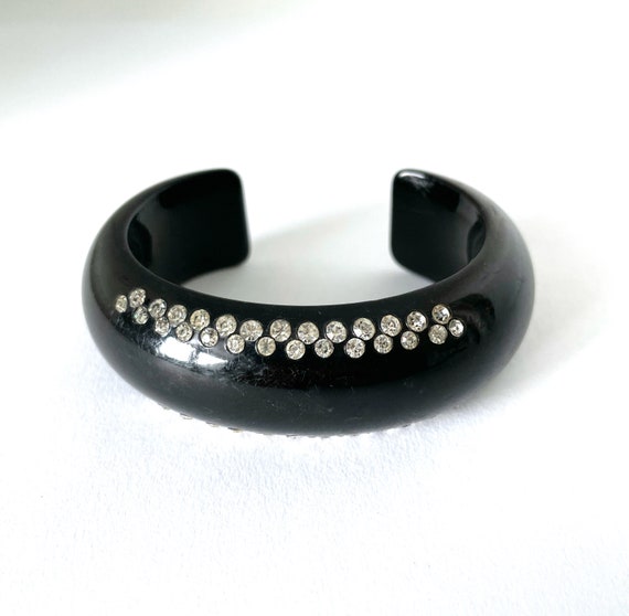 Bakelite bracelet with rhinestones deals