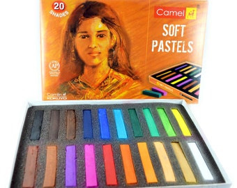 Soft Pastels | Artist Chalk | Pastel Pencil Art Set | Non Toxic Square Chalk | Full Length Colors Sticks
