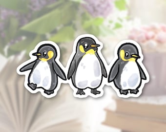 Pegatinas de pingüinos adorables / Pegatinas para Kindle / Pegatinas de animales adorables / Regalos para amantes de las aves