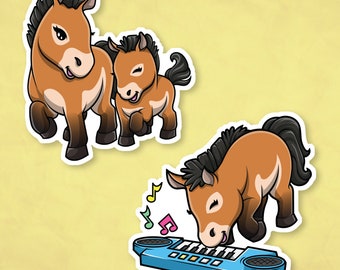 Przewalski's Wild Horse Sticker | Matte Vinyl Stickers | Animal Stickers