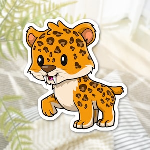 Sticker chat mignon | Stickers animaux mignons | autocollant bouteille d&#39;eau | Sticker pour ordinateur portable | Autocollant découpé en vinyle imperméable mat | Autocollant en vinyle