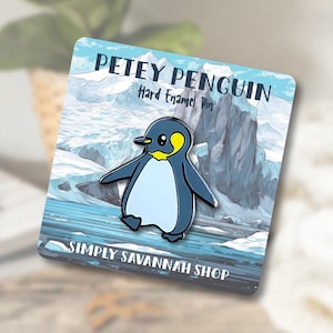 Cute Penguin Pin | Adorable Animal Pin | Hard Enamel Pin | Pin Gift For Her | High Quality Hard Enamel Pin