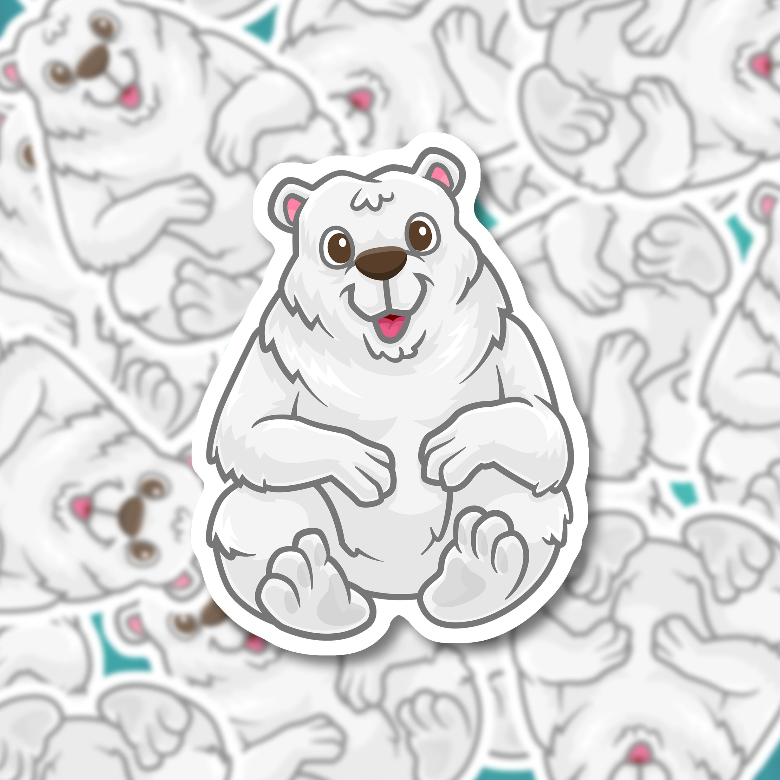 Polar Bear Sticker | Matte Vinyl Sticker | Animal Stickers