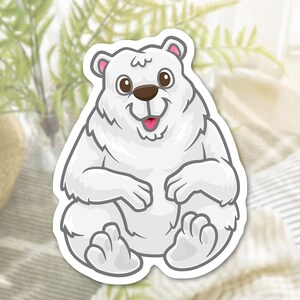 Polar Bear Sticker | Matte Vinyl Sticker | Animal Stickers