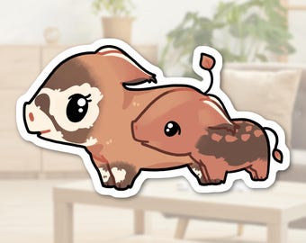 Cute Pig Sticker | Adorable Kindle Stickers | Stickers for Water Bottle | Sticker Gifts For Her | Waterproof Matte Vinyl Die Cut Sticker