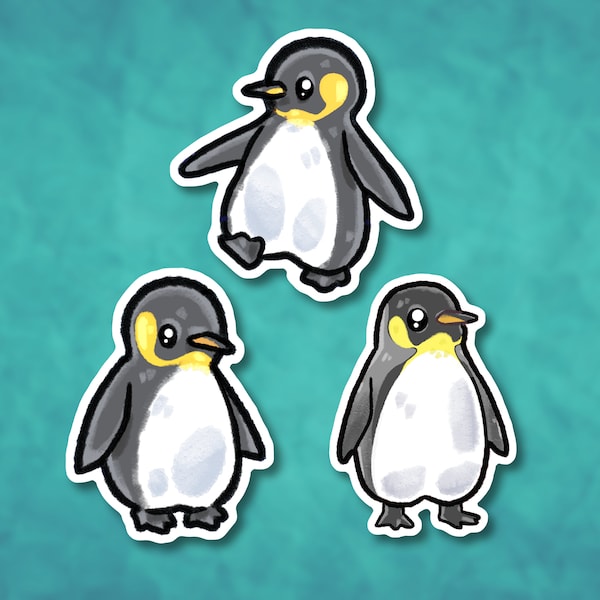 Sketched Penguin Sticker | Matte Vinyl Sticker | Animal Stickers