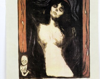 1970 Vintage MUNCH /"THE DANCE OF LIFE/" COLOR offset Lithograph