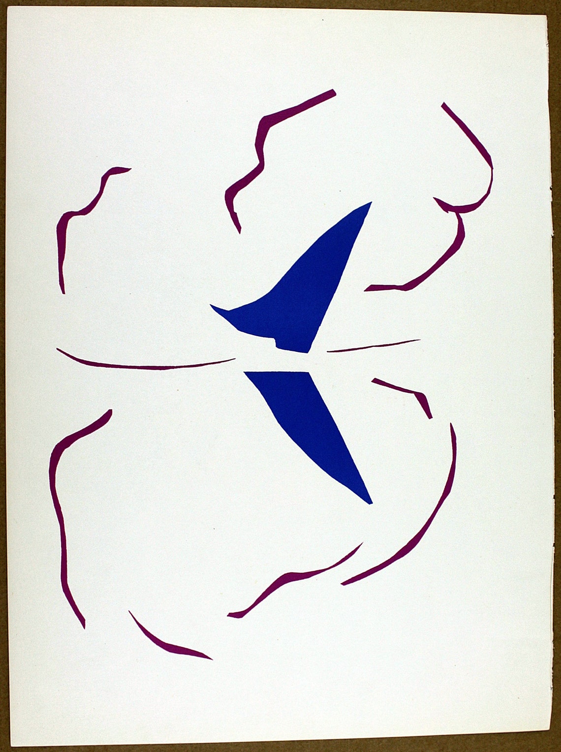 Vintage HENRI MATISSE Original Lithograph 1958 Color Art image 0