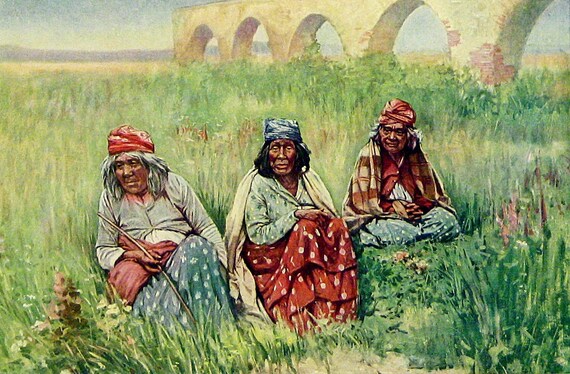 Indian Crones Mission San Luis Rey California 1920 American Etsy - image 0