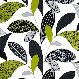 Tablecloth Table Top Table runner - Scandinavian Cotton fabric Kinnamark Fanny Green