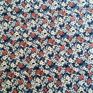 Tablecloth Table runner Floral Blue - Table Linens - Scandinavian cotton fabric - Round Square or Oval