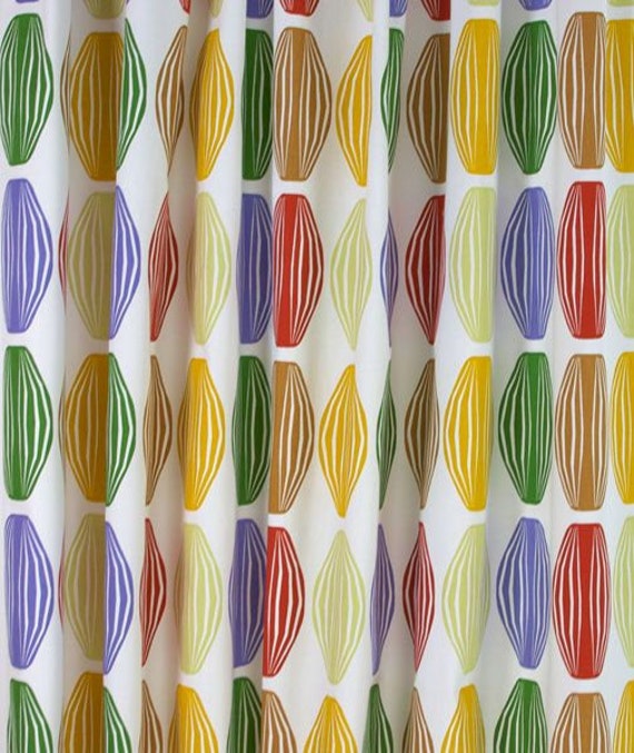 Cotton Curtains Panel Decor Cafe curtain Kitchen valance Living room curtains Scandinavian cotton fabric