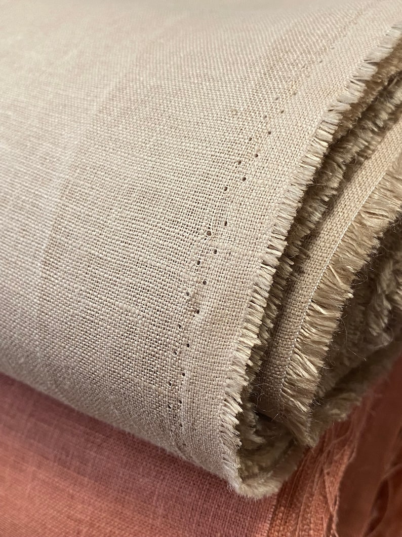Set of 4 Linen fabric remnants / Linen leftovers/ Bundle Linen fabric Scraps DIY image 4