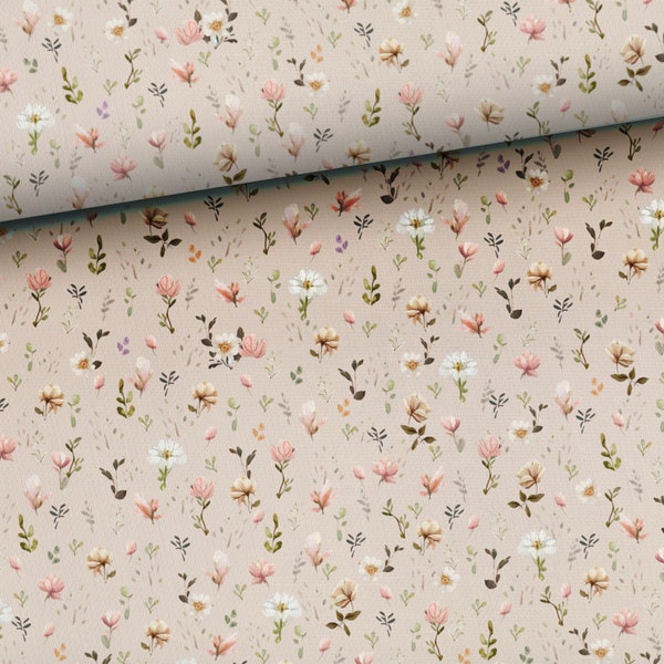 Cotton fabric floral fabric for sewing and quilting 155 cm wide