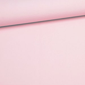 Tela de algodón premium lisa unicolor para coser y acolchar de 155 cm de ancho cortada a medida Powder Pink