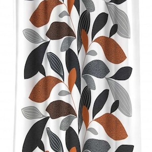 Floral Curtains - Linen Curtains | Kitchen Curtains | Bedroom Curtains | Boho Curtains | Apartment Decor | Curtain Panels