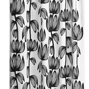 Cotton Curtains Panel Decor Cafe curtain Kitchen valance Floral curtains Linen curtains Livingroom curtains
