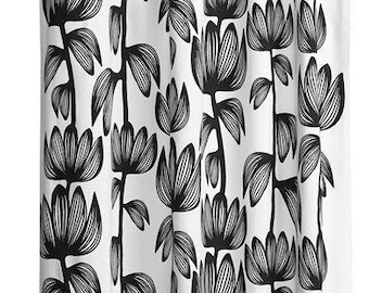 Cotton Curtains Panel Decor Cafe curtain Kitchen valance Floral curtains Linen curtains Livingroom curtains