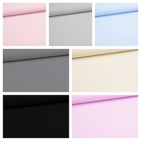 Solid Plain Unicolor Premium cotton fabric for sewing and quilting 155 cm wide by the yard