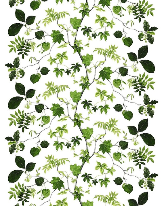 Scandinavian cotton fabric Botanic Leaf LIV - 100% Cotton - 150 cm (59'') wide