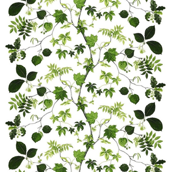 Scandinavian cotton fabric Botanic Leaf LIV - 100% Cotton - 150 cm (59'') wide