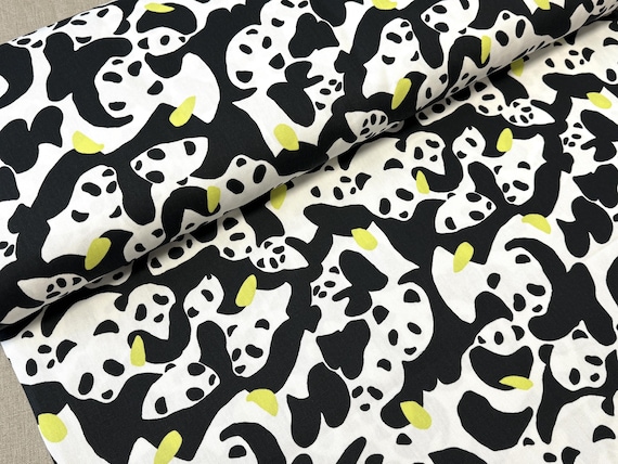 Scandinavian Cotton fabric Pandas Cotton Canvas Home Décor Curtain tablecloth fabric