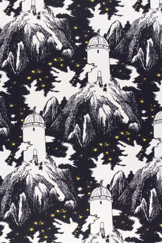 Custom order Moomin Curtains, lined  L140 cm * W145 cm