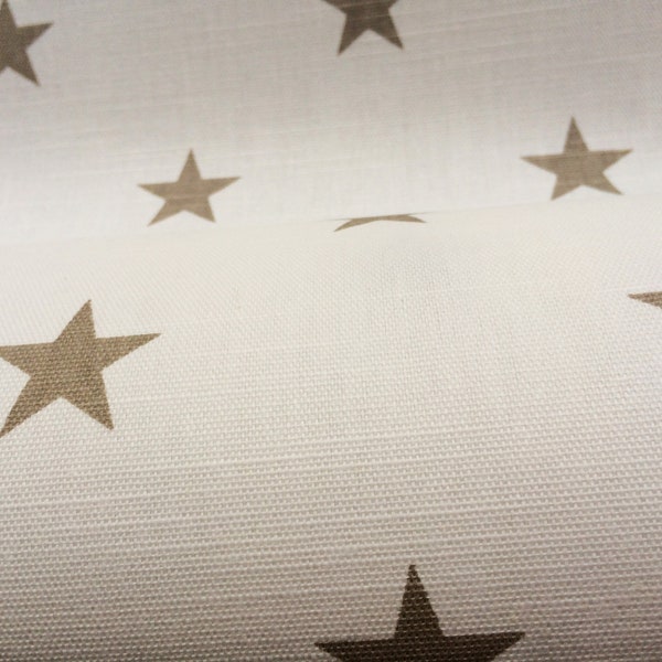 Cotton fabric Stars - Scandinavian cotton fabric - Off-White - 150cm wide - 100% cotton