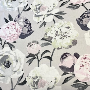 Florale Tischdecke Pfingstrose, Acryl beschichteter Baumwollstoff, Runde Rechteck Ovale Tischdecke