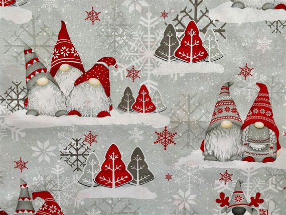 Tablecloth Christmas Table linens Cotton tablecloth  Oval Square Rectangle Christmas Gnome Christmas Decor