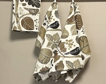 Kitchen Towel Tea Towel  Dish Towel - Scandinavian Cotton fabric - 1pc - 45cm x 70cm / 18'' x 27''