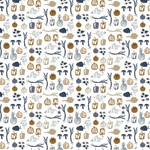Scandinavian Cotton fabric Botanica Food theme Curtain Tablecloth fabric Home decore fabric