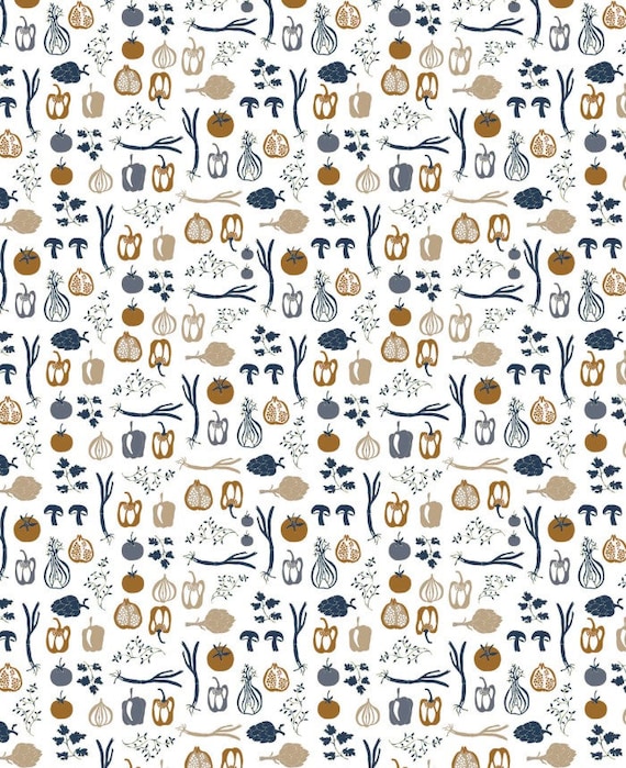 Scandinavian Cotton fabric Botanica Food theme Curtain Tablecloth fabric Home decore fabric