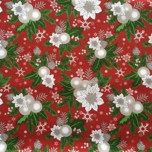Tablecloth Table runner Christmas tablecloth Table Linen Christmas Ornaments Red - Round Square Rectangle