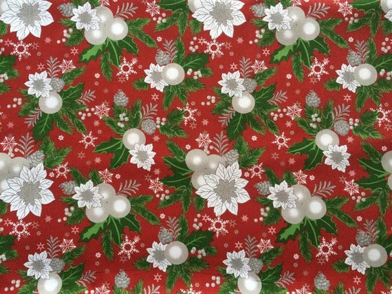 Tablecloth Table runner Christmas tablecloth Table Linen Christmas Ornaments Red - Round Square Rectangle