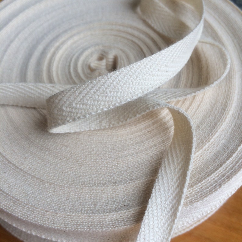 Woven Ribbon Twill Tape Cotton Tape Cotton 0.39 10 Etsy UK