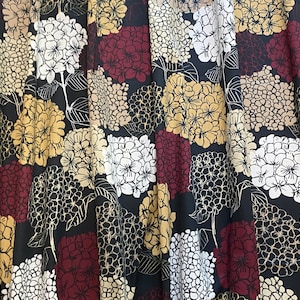 Floral cotton curtains | Custom curtains | Livingroom curtains | Apartment Decor | Curtain Panels