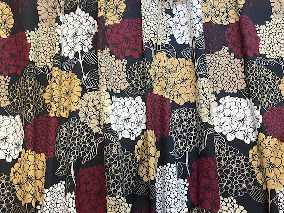 Floral cotton curtains | Custom curtains | Livingroom curtains | Apartment Decor | Curtain Panels
