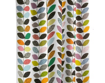 Cotton Curtain panel Cafe Curtain Kitchen Valance Leaf 60cm x 145cm/23''x57''
