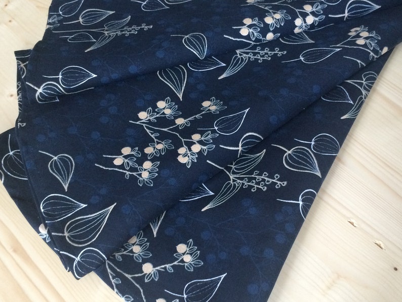 Round 148cm 58 inches Round cotton tablecloth Scandinavian cotton fabric Navy bluegold