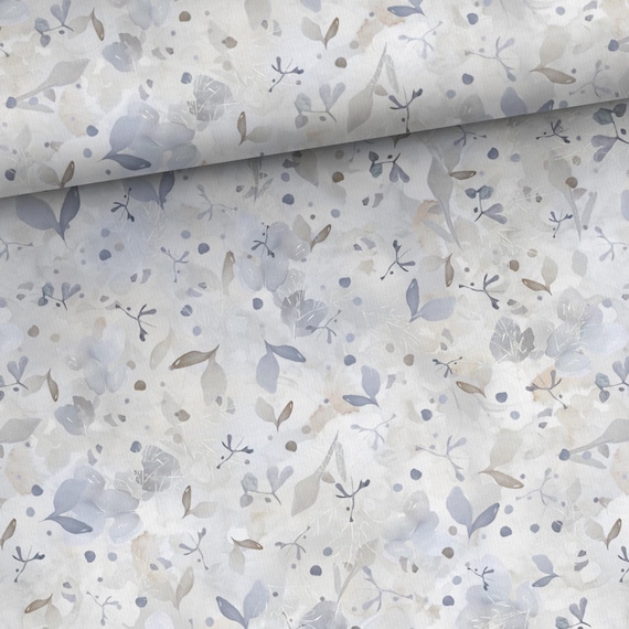 Winter leaves Cotton fabric fabric for sewing and quilting 155 cm wide