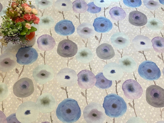 Floral Tablecloth Cotton Table Linens Scandinavian cotton Round Rectangle tablecloth