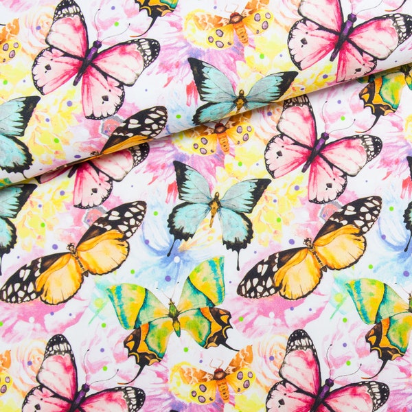 Butterfly fabric Premium cotton fabric for sewing and quilting 155 cm wide