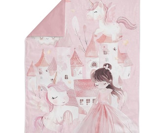 Panel XL Unicorn Kingdom, cotton fabric panel 75*100cm/ 29in x 39in