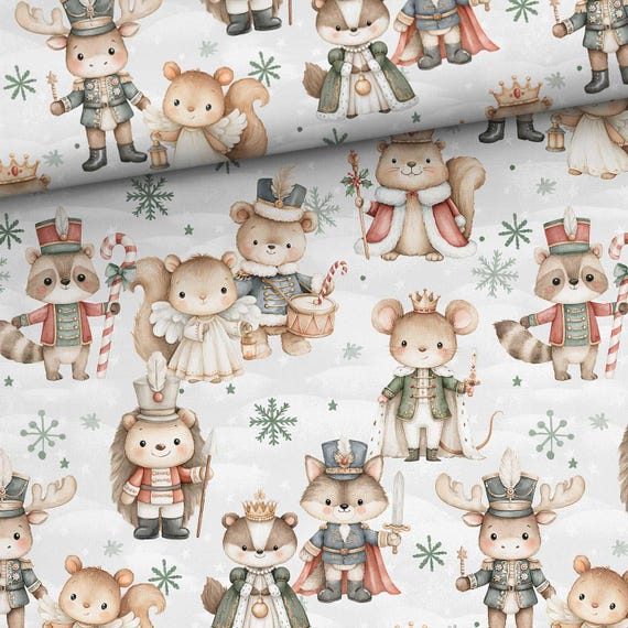 Christmas fabric Nutcracker 100% Cotton fabric for sewing and quilting