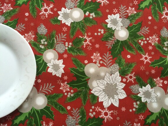 Tablecloth  -Table runner - Table Linens - Scandinavian cotton canvas fabric - Christmas Decor Table linen