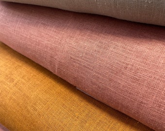 Set of 4 Linen fabric remnants / Linen leftovers/ Bundle Linen fabric Scraps DIY
