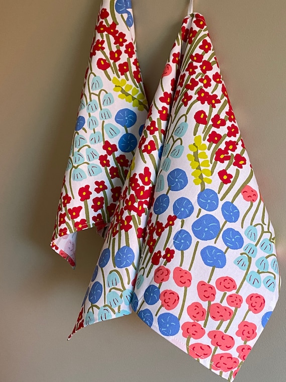Kitchen Towel Tea Towel Dish Towel Scandinavian Cotton fabric Floral