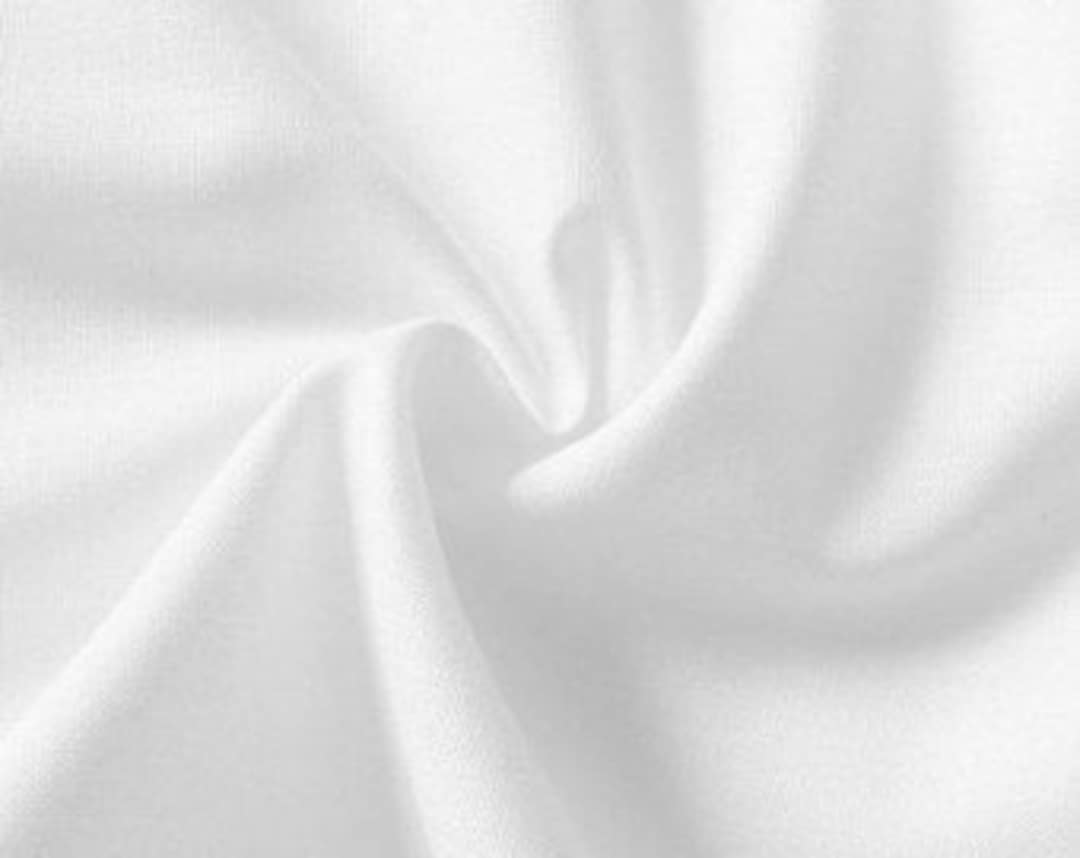 5 Yards Plain Cotton Sateen Fabric White 100 Cotton Uni Etsy
