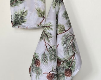 Kitchen Towel Tea Towel  Dish Towel  Pine cone towel Cotton towel